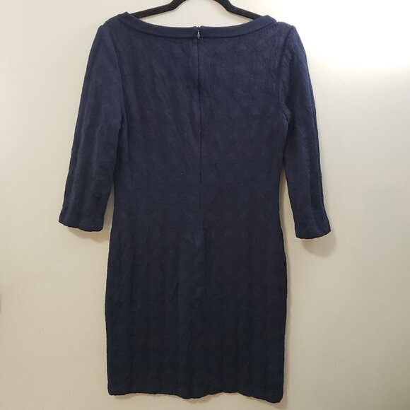 St John Sport * Navy Blue Knit Dress * Sz 6 - Picture 3 of 9